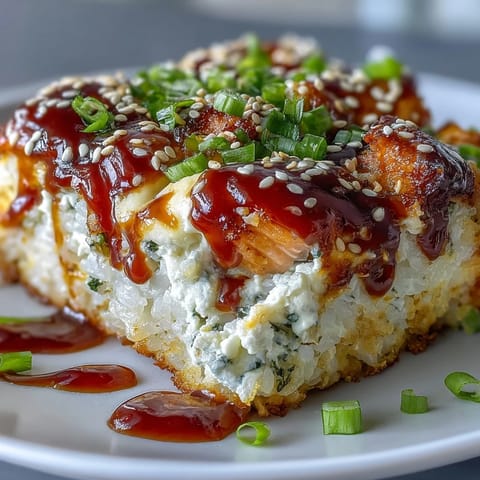 Spicy Salmon Sushi Bake