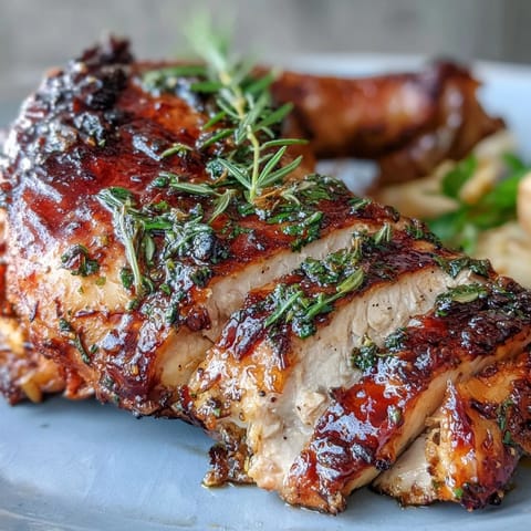 Sheet pan herb chicken with root veggies roasted to golden perfection on a single tray.  
