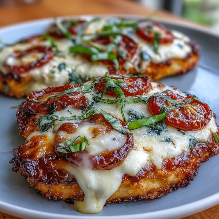 High-protein cottage cheese flatbread pizza topped with spinach, olives, and basil for a healthy, satisfying meal.  