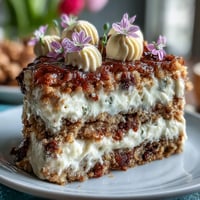 Spring naked cake with edible flowers and lemon curd, a light and elegant dessert with zesty filling and floral garnish.