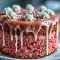 Bridal Shower Rosé Velvet Cake with elegant gold drip, perfect for celebrations.